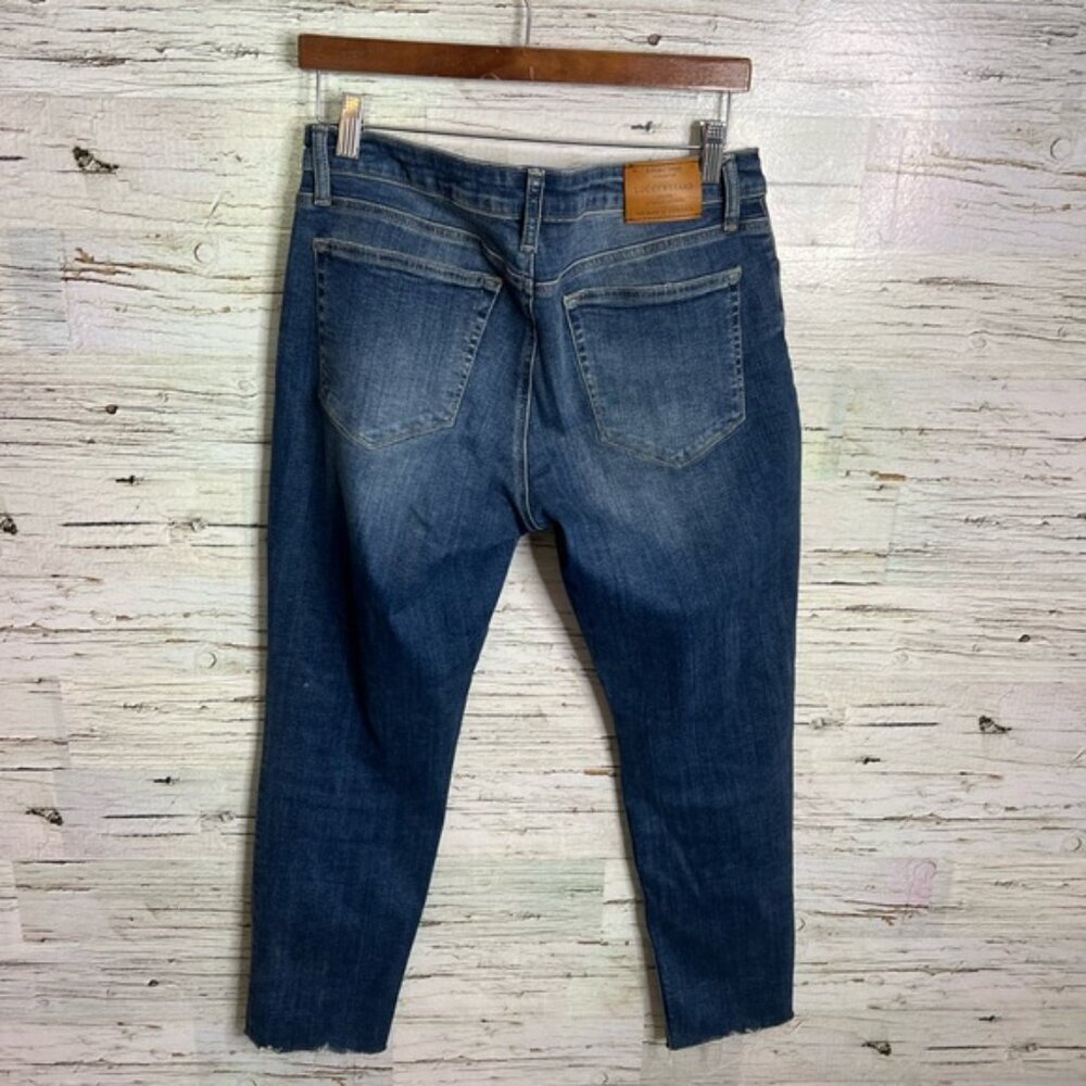 Lucky Brand Lolita Skinny Ankle Twilight Blue Denim Jeans Size 10/30 - Picture 8 of 8